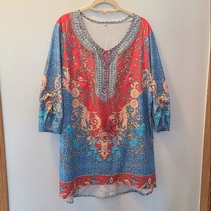 Final Price🔥 Sacred Geometry Colorful Lightweight Dress or Tunic- Size L